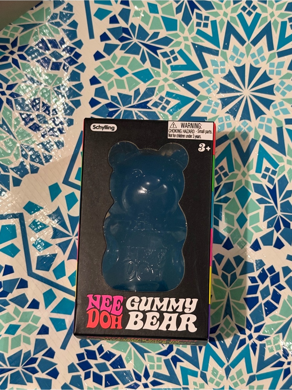 AUTHENTIC NeeDoh Gummy Bear Stress Toy - Blue - NWT